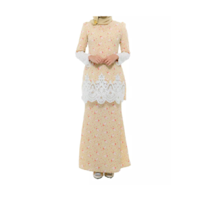 Taffeta Floral Kurung Set