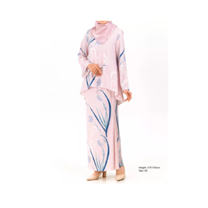 Elegant Flower Batik Kurung Set
