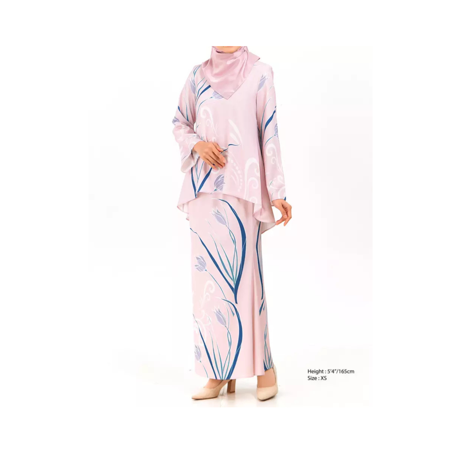 Elegant Flower Batik Kurung Set