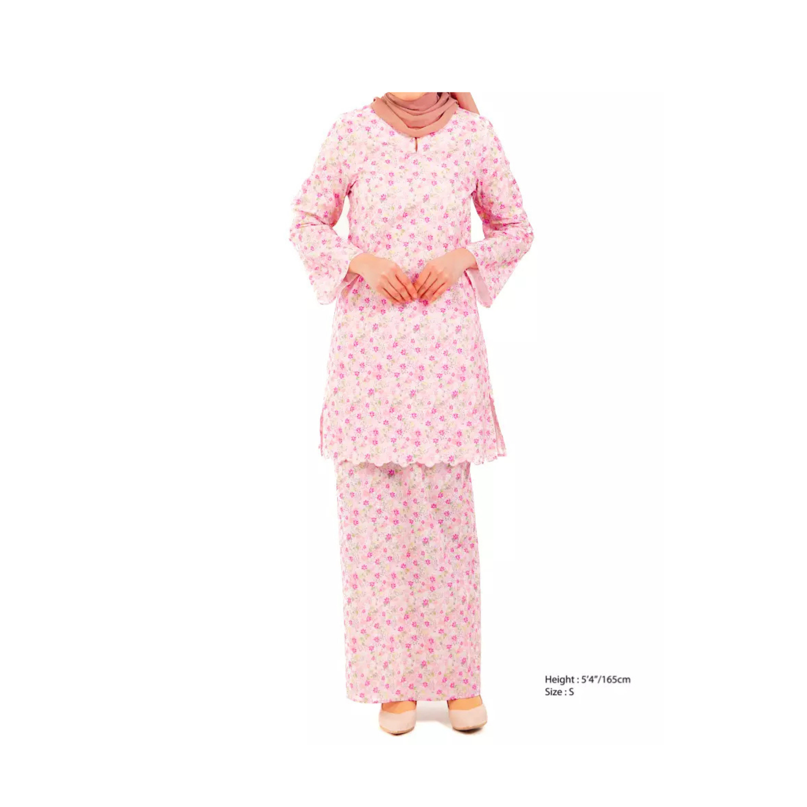 Pink Cotton Kurung