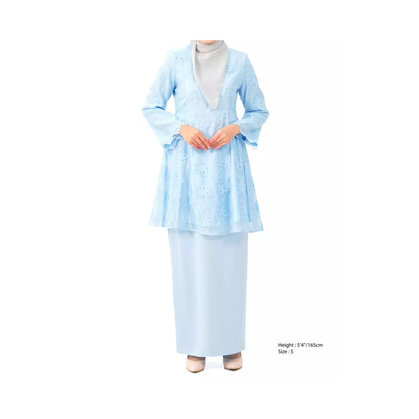 Babyblue Floral Set