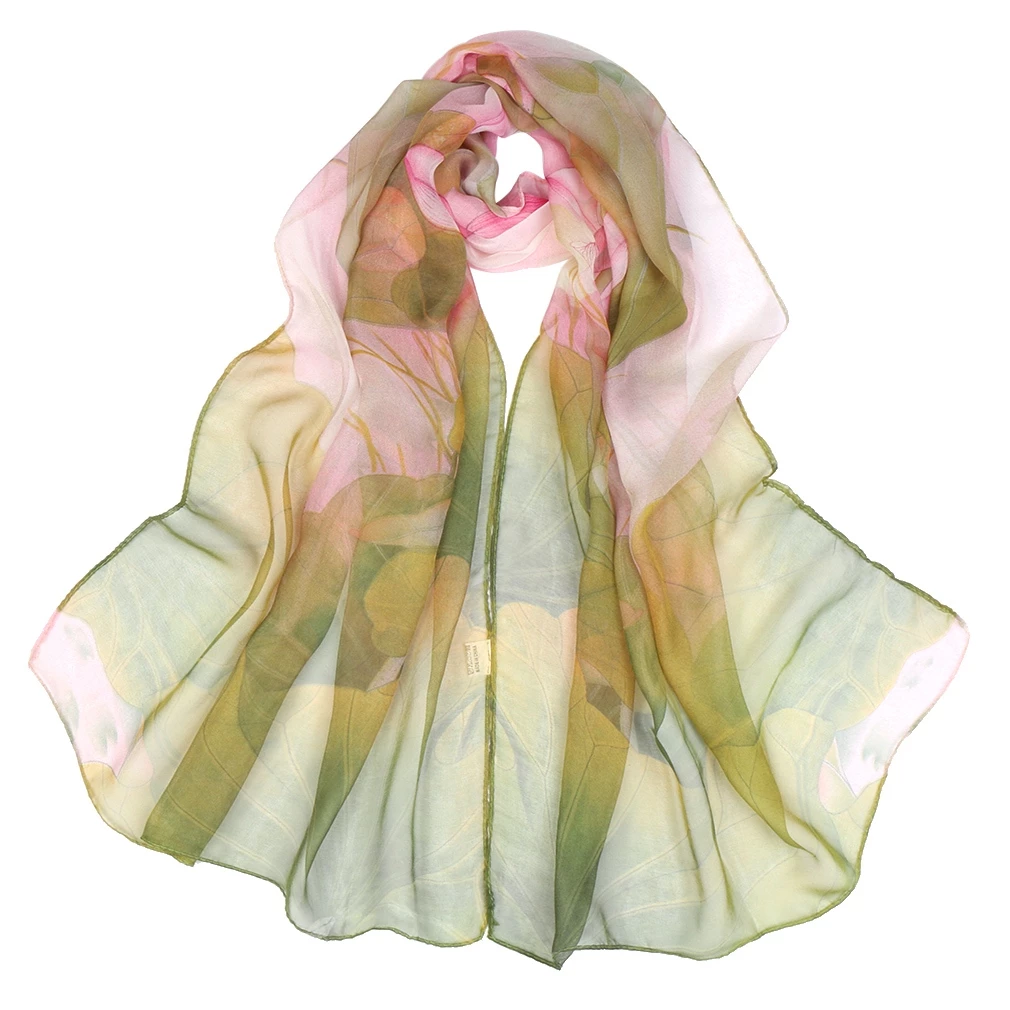 Floral Chiffon Shawl
