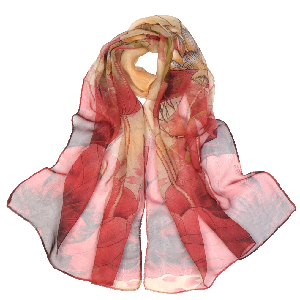 Floral Chiffon Shawl - Image 4