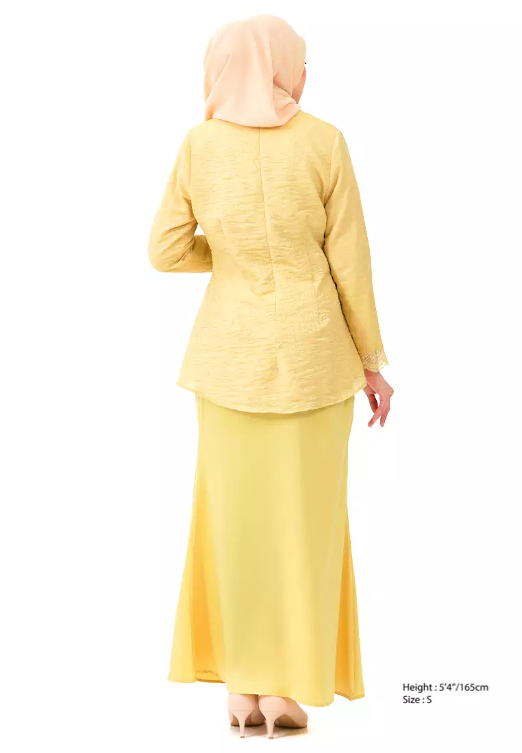 Yellow Mermaid Kurung - Image 3