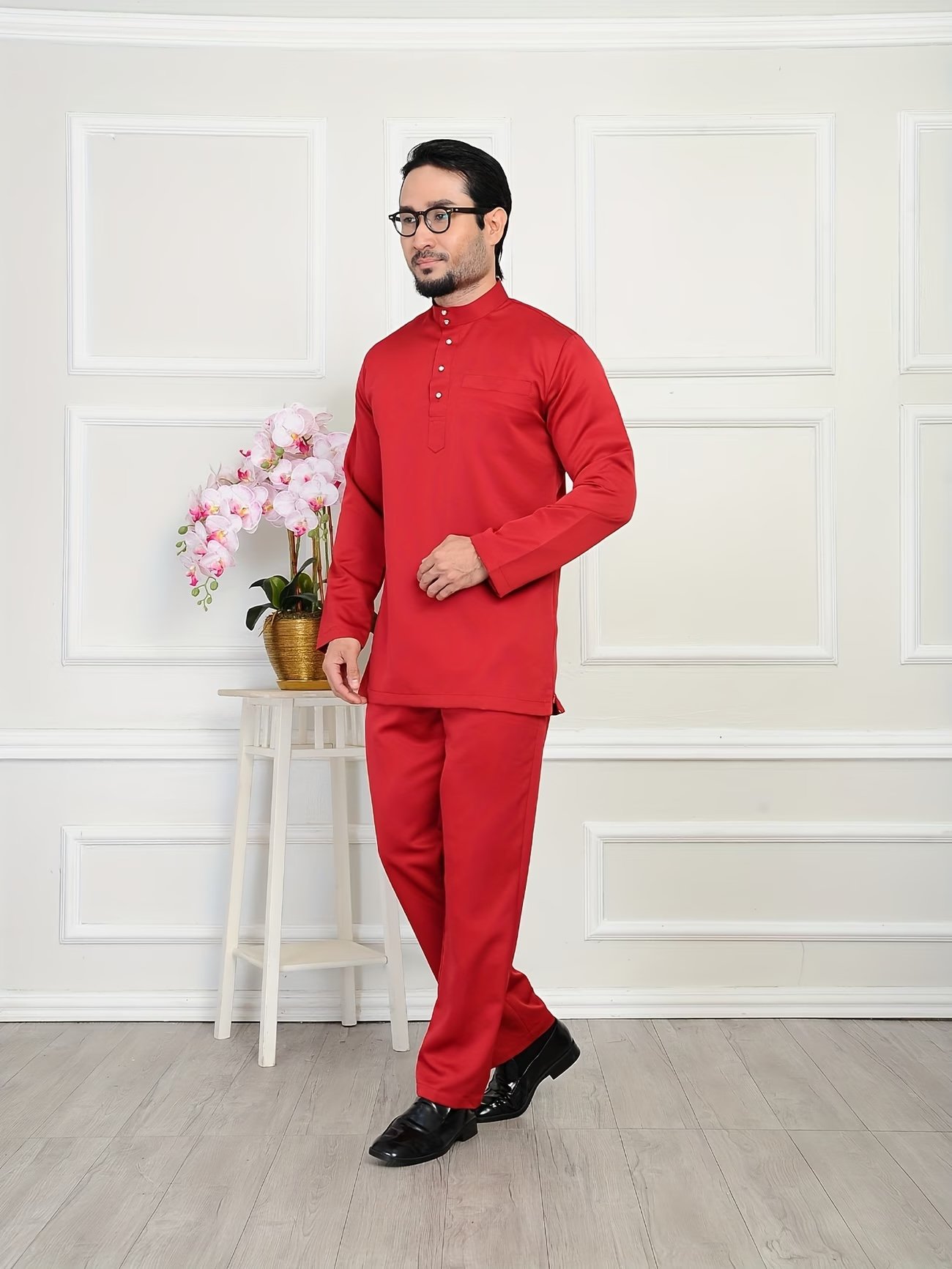 2025 Men’s Casual Suit - Solid Red