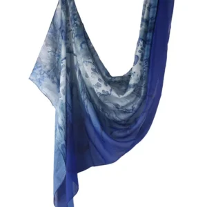 Elegant Watercolor Print Tudung